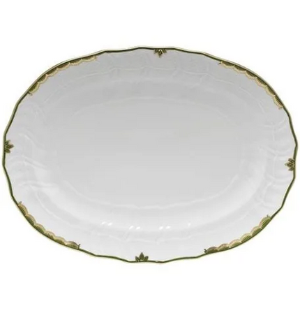 Herend Princess Victoria Platter - Dark Green