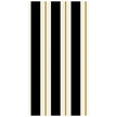 Hester & Cook Black & Gold Awning Stripe Paper Guest Napkins