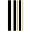Hester & Cook Black & Gold Awning Stripe Paper Guest Napkins