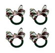 Juliska Tuxedo Napkin Ring Set/4 - Stewart Tartan Multi