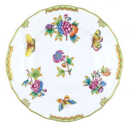 Herend Queen Victoria Dessert Plate - Green