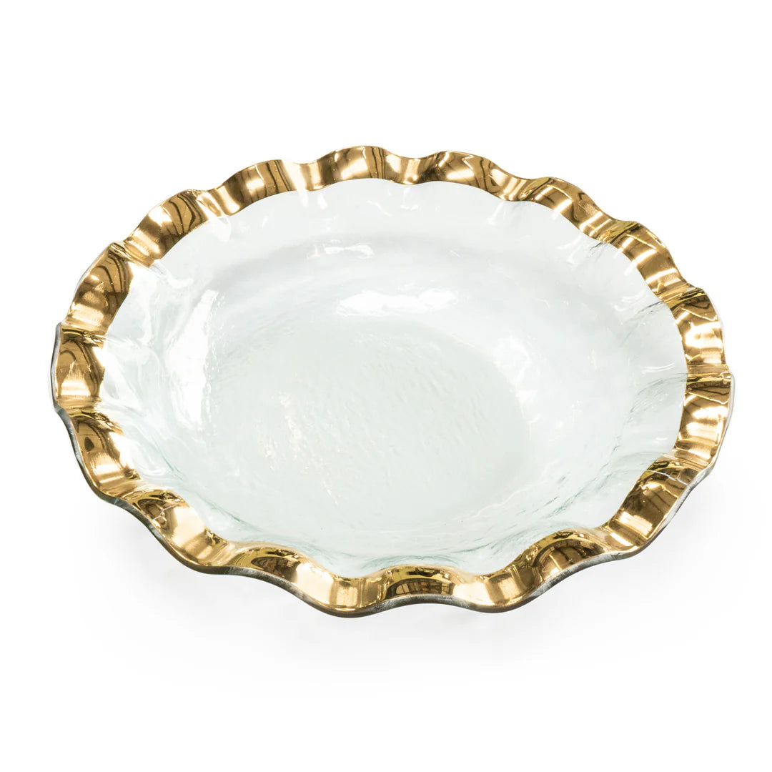 annieglass Ruffle Large Salad Bowl