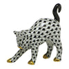 Herend Decorative Arched Cat - Black
