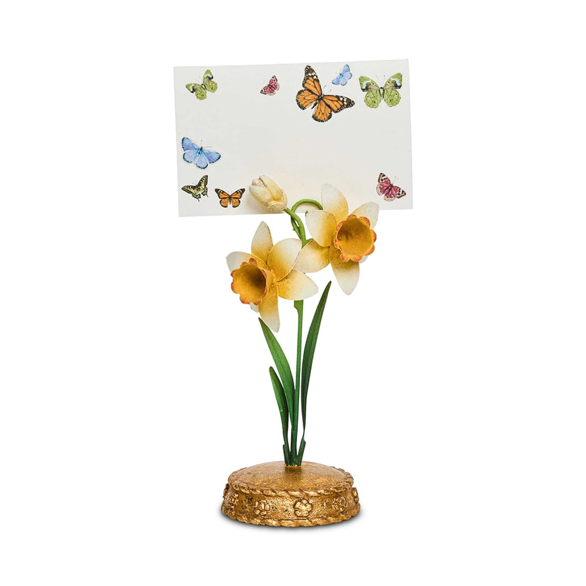 Juliska Meadow Walk Daffodil Place Card Holder