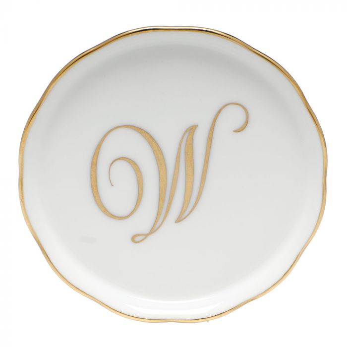 Herend Decorative Coaster - Monogram