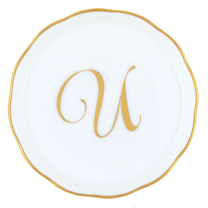Herend Decorative Coaster - Monogram