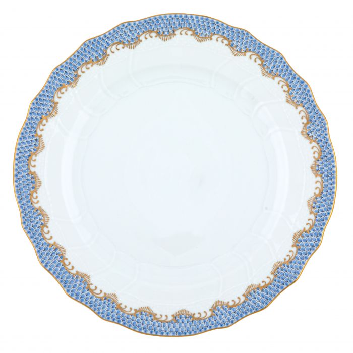 Herend Fishscale Dinner Plate - Light Blue