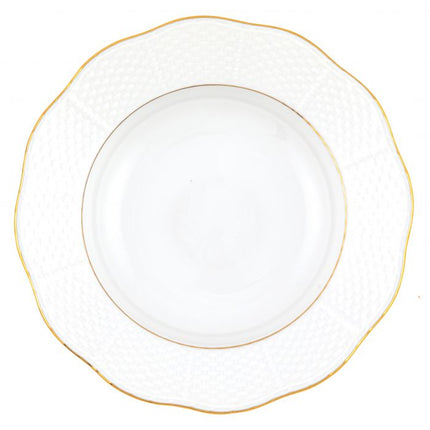 Herend Golden Edge Rim Soup Plate