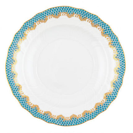 Herend Fishscale Salad Plate - Turquoise