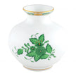 Herend Chinese Bouquet Round Vase - Green