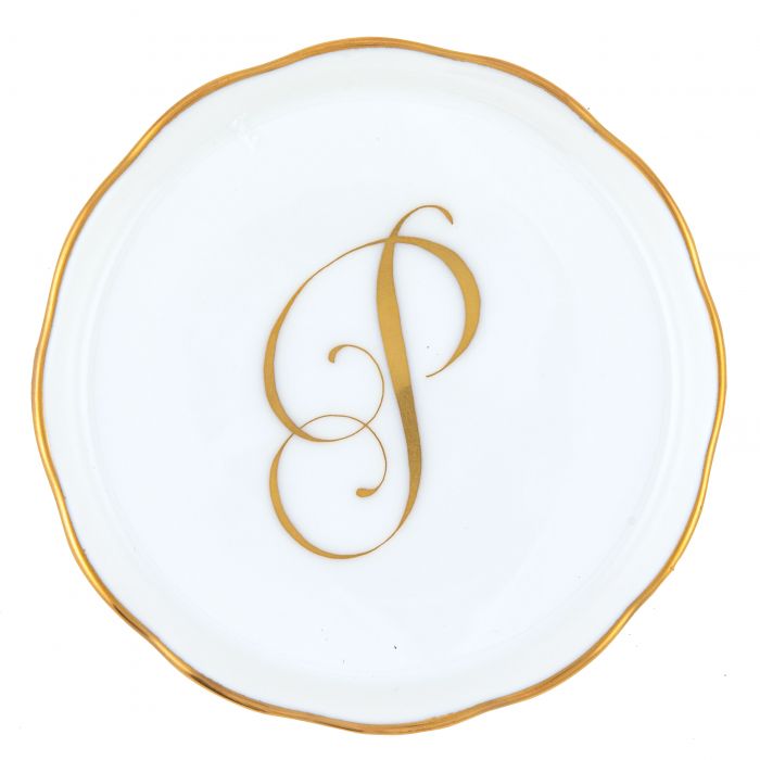 Herend Decorative Coaster - Monogram