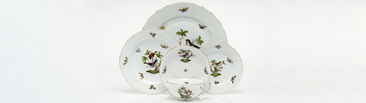 Herend Rothschild Bird Bread & Butter Plate - #8