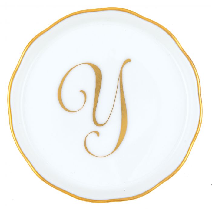 Herend Decorative Coaster - Monogram