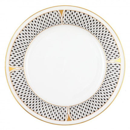 Herend Art Deco Dinner Plate - Black