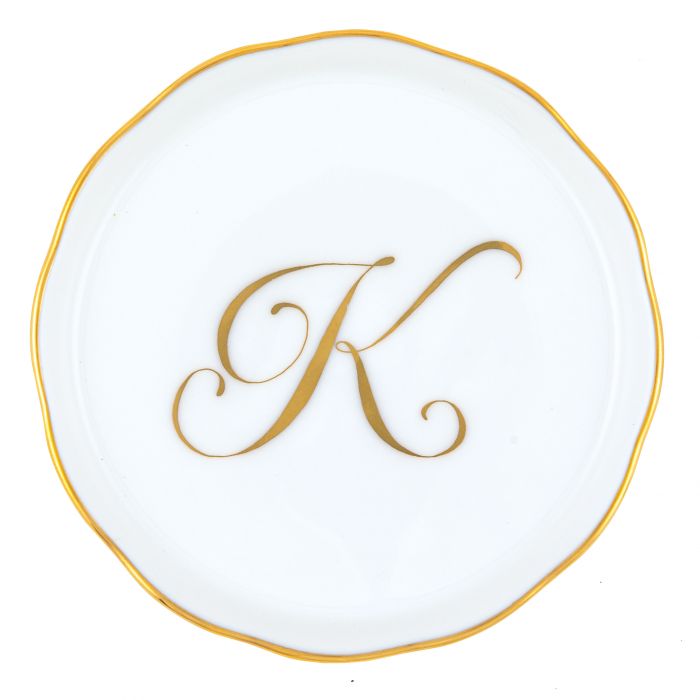 Herend Decorative Coaster - Monogram