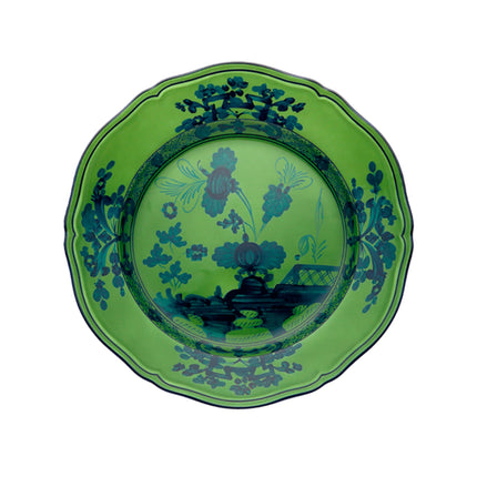 Ginori Oriente Italiano Flat Dinner Plate - Malachite