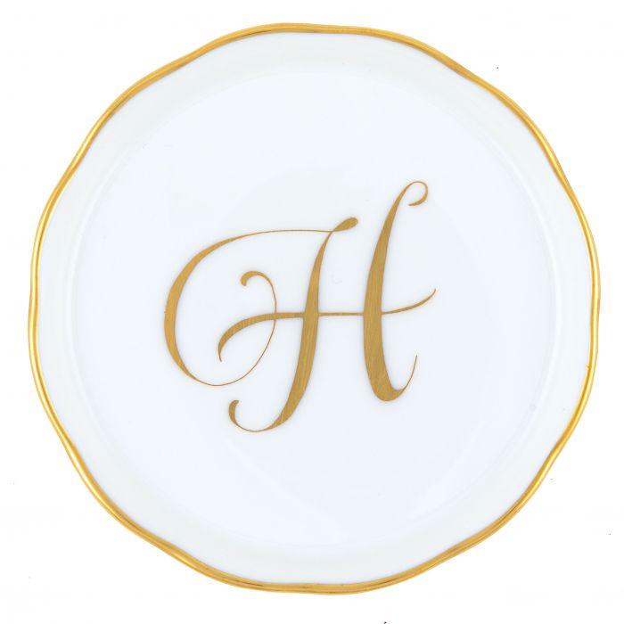 Herend Decorative Coaster - Monogram