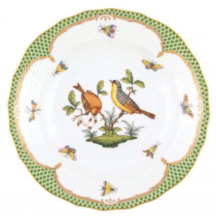 Herend Rothschild Bird Green Dessert Plate - #7