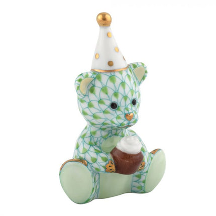 Herend Decorative Birthday Bear - Key Lime