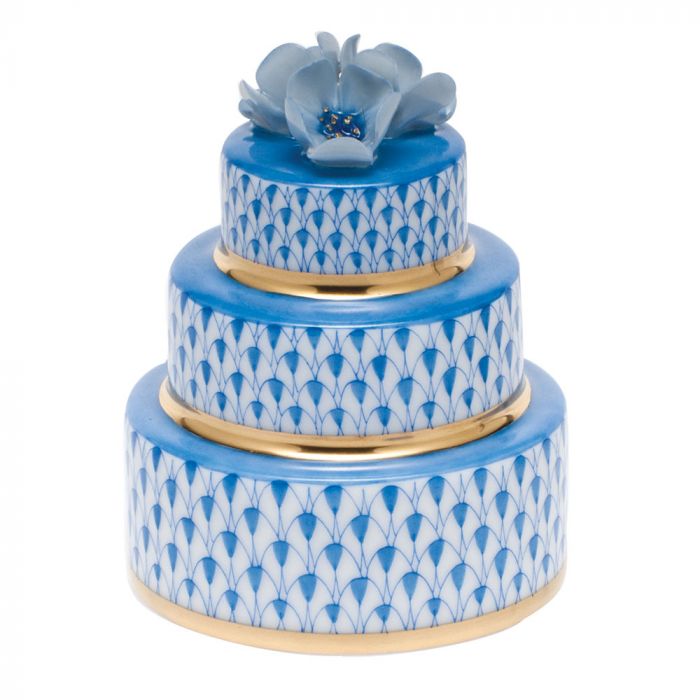 Herend Decorative Wedding Cake - Blue