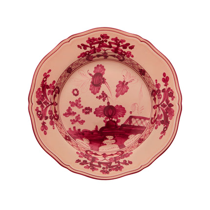 Ginori Oriente Italiano Flat Dessert Plate - Vermiglio