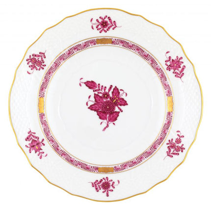 Herend Chinese Bouquet Salad Plate - Raspberry