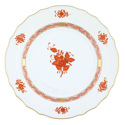 Herend Chinese Bouquet Dinner Plate - Rust