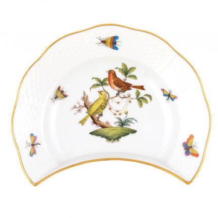 Herend Rothschild Bird Crescent Salad Plate - #6