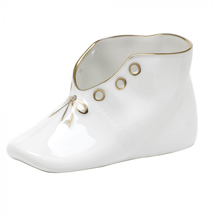 Herend Golden Edge Decorative Baby Shoe