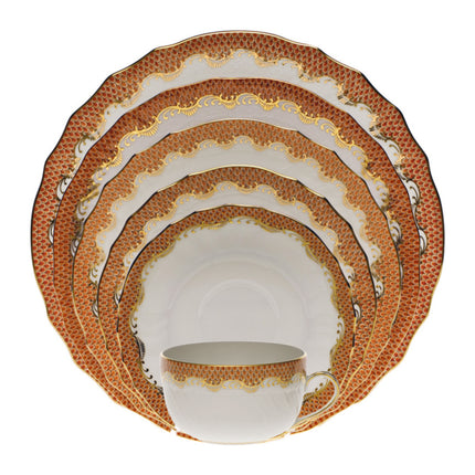 Herend Fishscale Dinner Plate - Rust