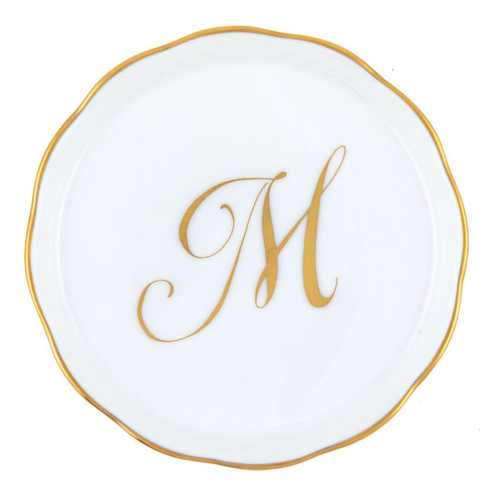 Herend Decorative Coaster - Monogram