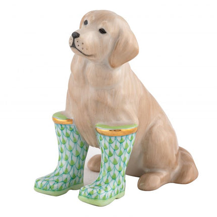 Herend Decorative Rainy Day Retriever - Key Lime