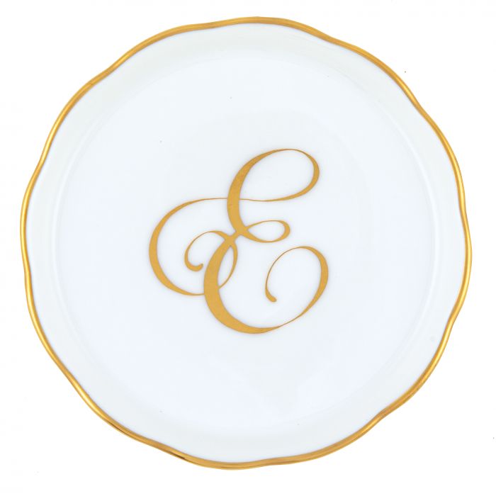 Herend Decorative Coaster - Monogram