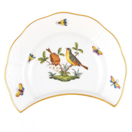 Herend Rothschild Bird Crescent Salad Plate - #7