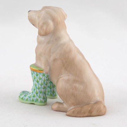 Herend Decorative Rainy Day Retriever - Key Lime