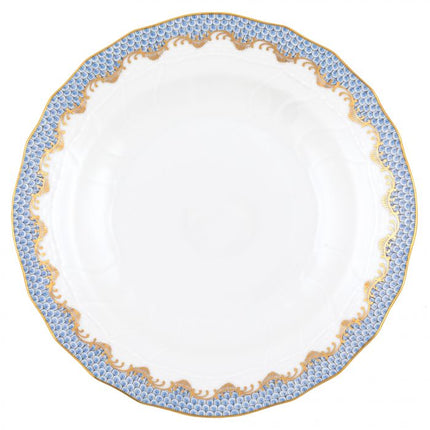 Herend Fishscale Dessert Plate - Light Blue