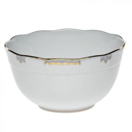 Herend Princess Victoria Round Bowl - Light Blue