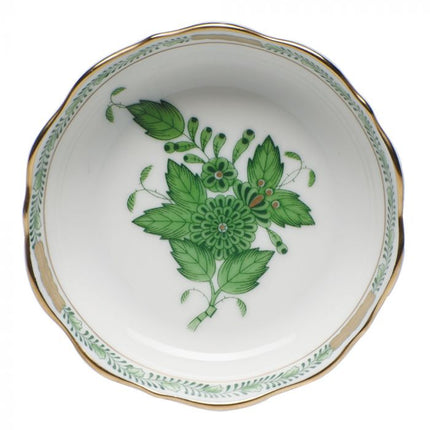 Herend Chinese Bouquet Mini Decorative Scalloped Dish - Green