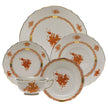 Herend Chinese Bouquet Dessert Plate - Rust