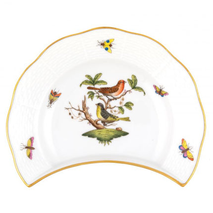 Herend Rothschild Bird Crescent Salad Plate - #3