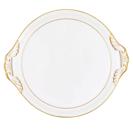 Herend Golden Edge Tray with Handles