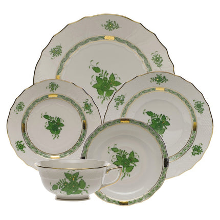 Herend Chinese Bouquet Dinner Plate - Green