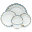 Herend Fishscale Dessert Plate - Light Blue