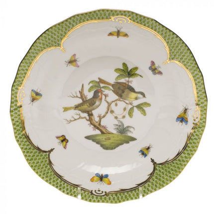 Herend Rothschild Bird Green Dessert Plate - #11