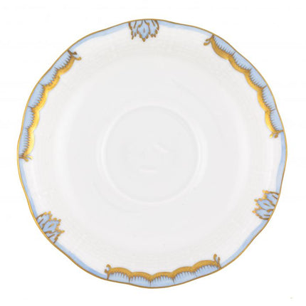 Herend Princess Victoria Tea Saucer - Light Blue