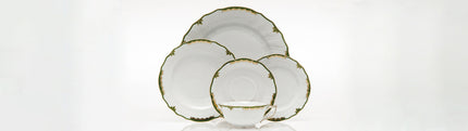 Herend Princess Victoria Salad Plate - Dark Green