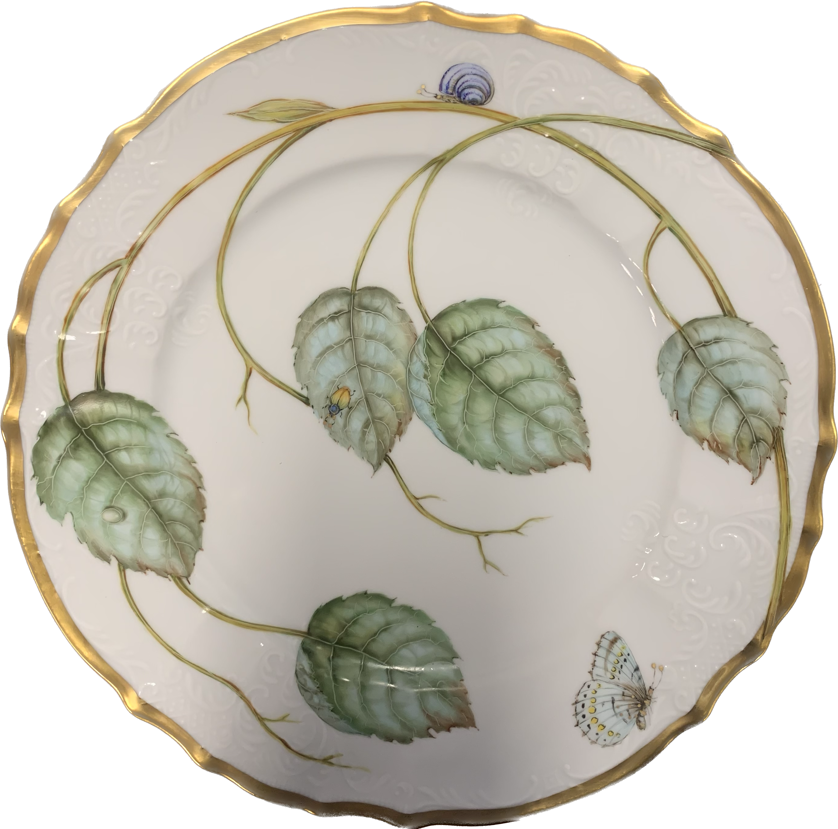 Elegant Foliage Dinner Plate by Anna Weatherley