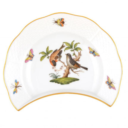Herend Rothschild Bird Crescent Salad Plate - #12