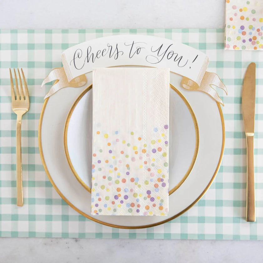 Hester & Cook Confetti Sprinkles Cocktail Napkins