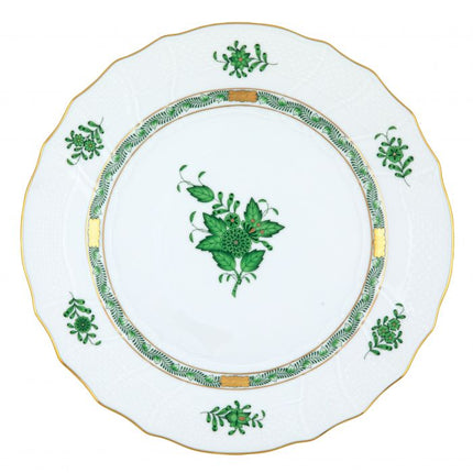 Herend Chinese Bouquet Dinner Plate - Green